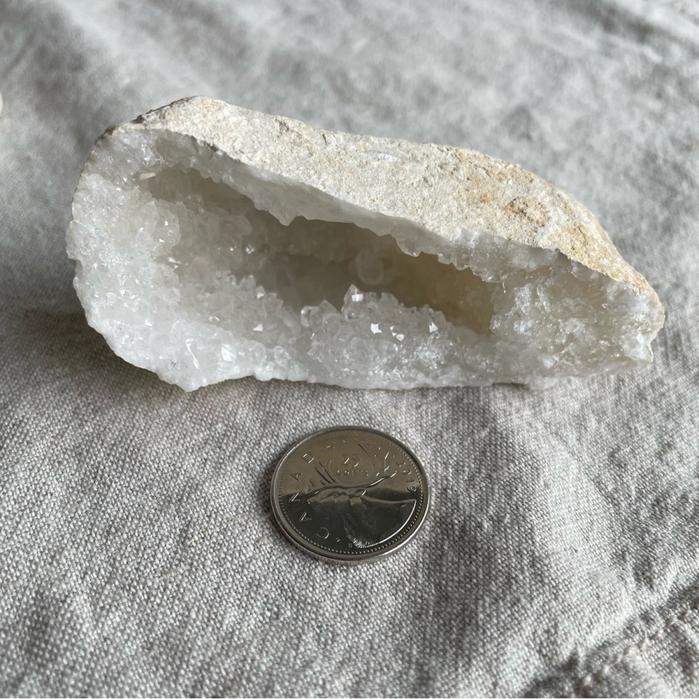 Quartz Geode Pair - Picture 4 of 5